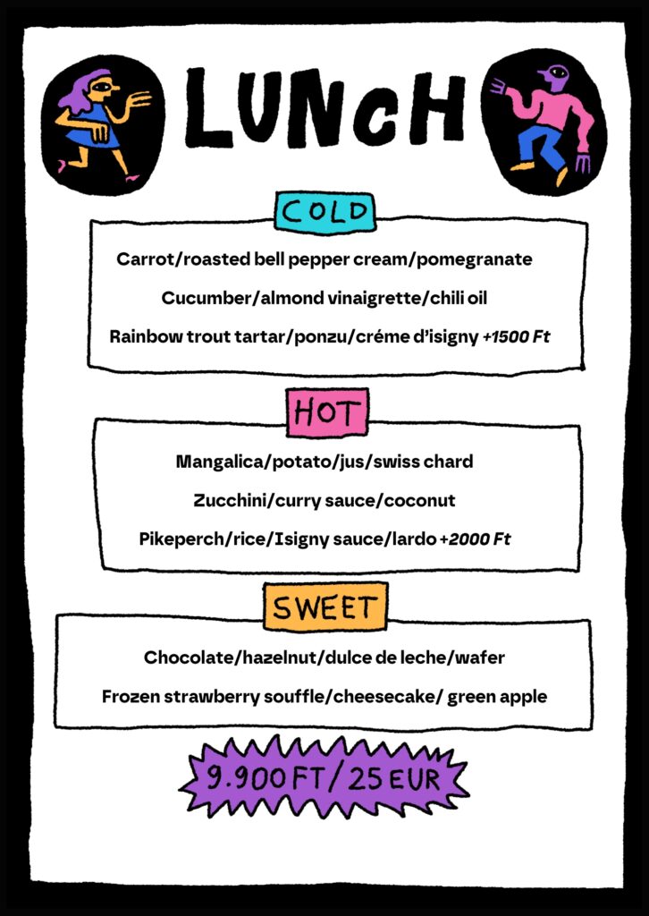 Lunch Menu Bilanx Budapest Restaurant